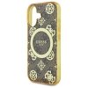 Guess GUHMP16SH4PYEEW iPhone 16 6.1 brązowy/brown hardcase IML Peony On 4G Background MagSafe